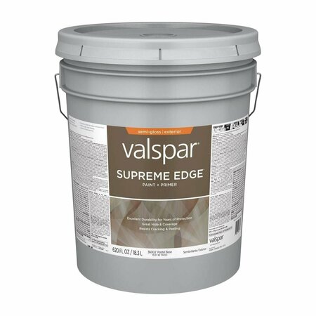 VALSPAR 5 gal Supreme Acrylic Latex House Trim Paint & Primer, Neutral & Pastel 028.0036002.008